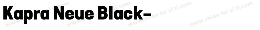Kapra Neue Black字体转换